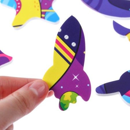 Soft puzzle for babies "Rocket", 12 parts, crumb I-5