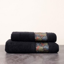 Terry towel Sofi de Marko Hamlet, 550 g, size 70x140 cm, black color