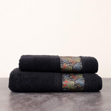 Terry towel Sofi de Marko Hamlet, 550 g, size 70x140 cm, black color