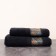 Terry towel Sofi de Marko Hamlet, 550 g, size 70x140 cm, black color
