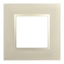 Frame for sockets and switches ERA ELEGANCE 14-501-04 Classic, 1 post, champagne