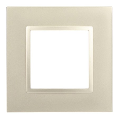 Frame for sockets and switches ERA ELEGANCE 14-501-04 Classic, 1 post, champagne