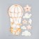 EVA sticker "Bunnies in a balloon" 41x31.5 cm