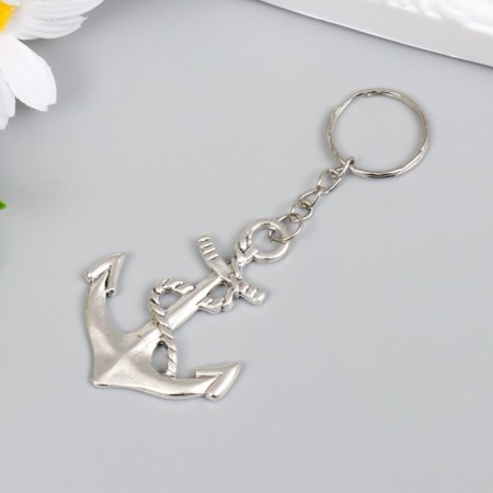 Trick Metal "Anchor with a rope" silver 5.5x4 cm-1
