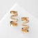 Earrings Metal "Bohemia" spiral, color gold