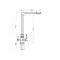 Kitchen mixer "RMS" SUS125BL-017F-015, output for drinking water, stainless steel