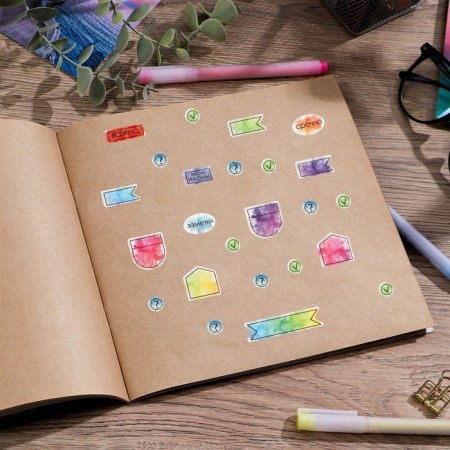 Paper stickers on the “My Notes” substrate, for a diary of 6 × 21 cm-7