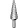 Drill step "bison" 29670-6-20-8_z01, 6-20 mm, 8 steps, trihedral shank