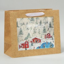 Craft packet with a plastic window 