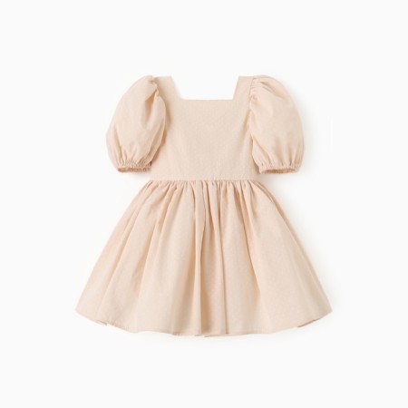 Dress Children's Minaku: Partydress, Milk color, height 122 cm-7
