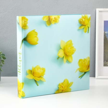 Photo album 30x30 cm. 30 sheets, "Flowers"