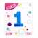Foil ball 40 "Number 1", Blue Slim color