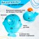Fountain for the bathtub "Whale", 4 nozzles, 1 ball, works from batteries