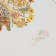 Plastic stickers "Autumn flowers. Yellow" set 40 pcs 15x8 cm