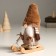 Interior doll "Granny in a fur cap on a sled" 22.5 cm