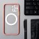 Luazon cover for the iPhone 12 Pro, support for Magsafe, edging, plastic, pink