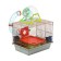 A two -tier cage with a labyrinth and a wheel, 39 x 29 x 33 cm, a mix of flowers