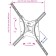 Kromax Optima-402 Black 15 "-55" Max.25kg wall turning and NAC 102951