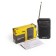 Radio receiver portable signal ether-17 black