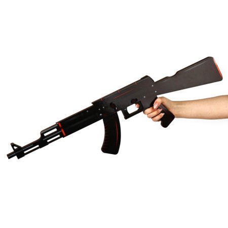Wooden weapons, children's souvenir "red and black", machine gun, gun, cerambit, set 3 pcs-8