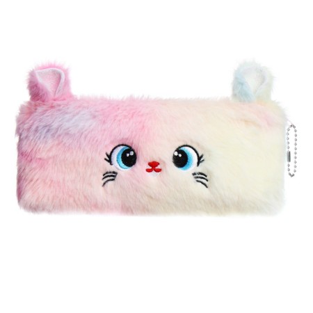Penal School fur on the zipper Calligrata "Mouse", mix-9