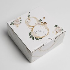 Box Gift team, packaging, “March 8”, 15 x 15 x 7 cm