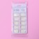Patching nails, 100 pcs, ballerina shape, in a container, milk color