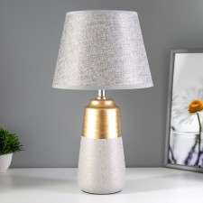 Virsavia table lamp E14 40W gray-gold 22x22x39 cm Risalux