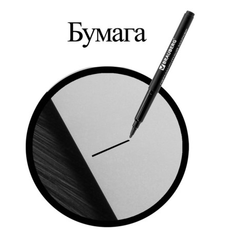 Permanent marker 1.0 mm Brauberg Classicline, black-10