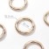 Karabin ring, d = 25/35 mm, thickness - 5 mm, 5 pcs, gold color