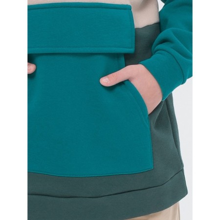 Hudy for the boy Pelican, height 158 ​​cm, green color-10