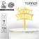 Topper acrylic "Smile, love you"