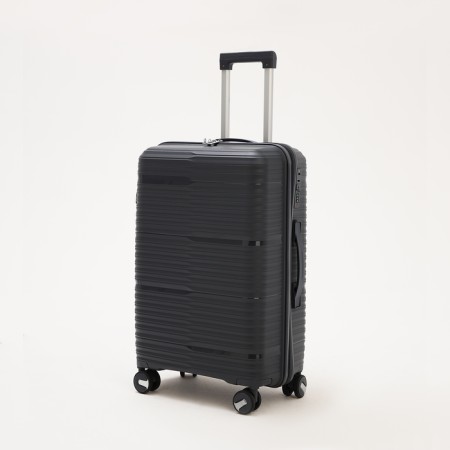 Middle suitcase 24 ", lightning department, code castle, 4 wheels, dark gray color