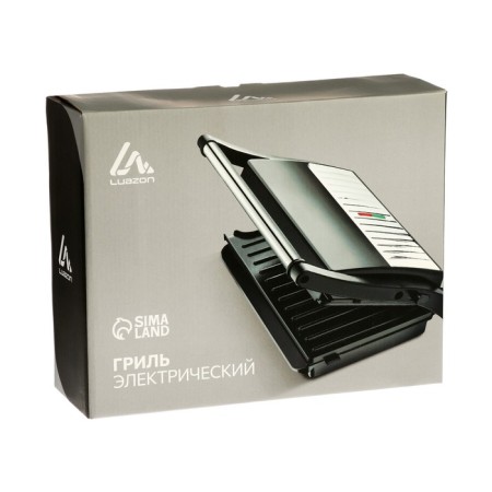 Electric Grill Luazon Leg-701, 1000 watts, anti-stick coating, 23x15 cm-6