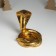 Souvenir Polystone stand "Royal Cobra" gold 13x11.7x14.3 cm