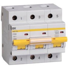 Circuit breaker automatic IEK MVA40-3-050-C 3P, 50A, 10ka