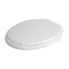 The toilet seat Orio Lux kr3-1, in the form of a shell, white