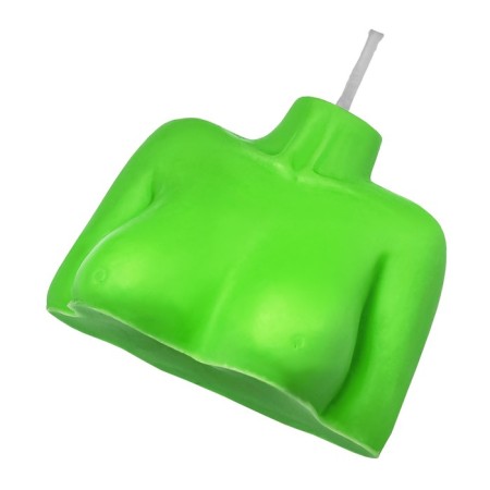 Candle Pecado BDSM "Women's silhouette", green color, 49 g