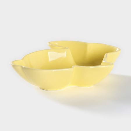 Ceramic deep “Cuties. Bunny ", 300 ml, 17.5 × 12.6 × 4 cm, yellow color-2