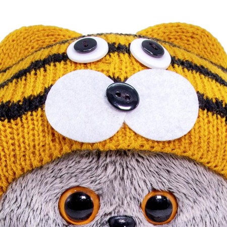 Soft toy "BABY BABY", in a hat tigerka, 20 cm-3