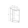 Cabinet floor lira 300x600x850 completing left closed white/quadro shimo light/malag 670783