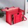 Bamboo Bamboo Casket "Flowers on the Black" Red, with handles 20x15x30 cm
