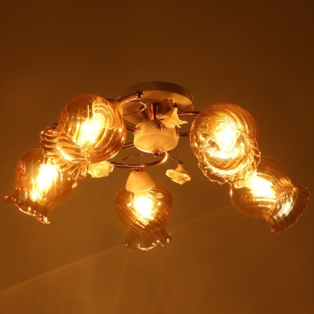 Molla chandelier 5he27 40W white-gold 56x56x25 cm Bayerlux-2