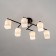 Citilux ceiling chandelier "Jerome" CL129265, 77.5x40x25.5 cm, 6x75W, E27, Black Color Black