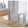 Shower stool of artificial stone Taliente SGABELLO 380x250x410 mm, beige