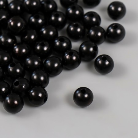 A set of beads "Pearls" d 10 mm, 250 gr, black-1