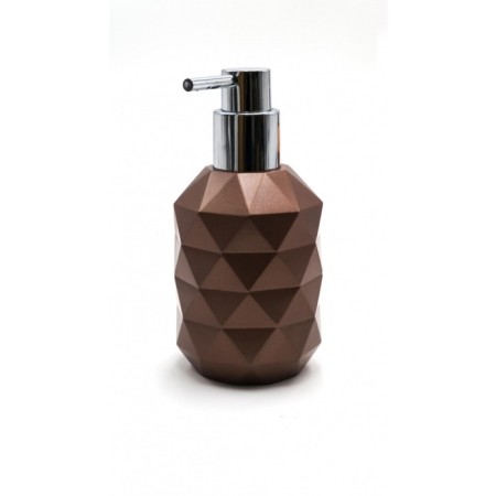 Joyce liquid soap dispenser, brown metallic