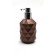Joyce liquid soap dispenser, brown metallic