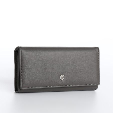 Women's wallet on magnet, gray color