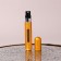 Perfume atomizer, with a spray, 10 ml, golden color